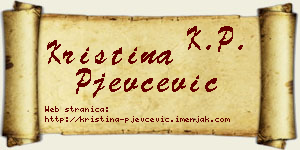 Kristina Pjevčević vizit kartica